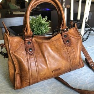 Frye distressed leather Melissa satchel 👁👁